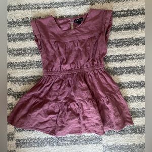Art Class toddler girl short sleeve dress 4T plum purple